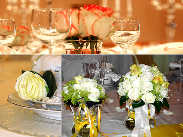 Wedding table centerpieces